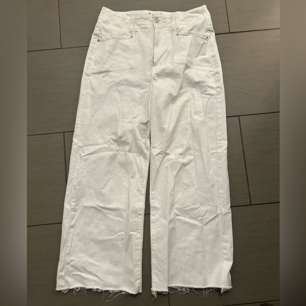 White Wide-Leg Pants